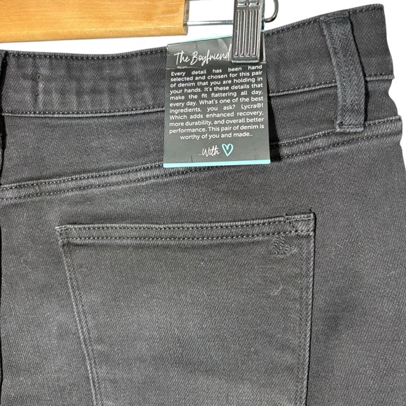 LULAROE | NEW Women's ‘The Boyfriend’ Black Denim Jeans size 34 Stretch Comfy - Picture 11 of 13